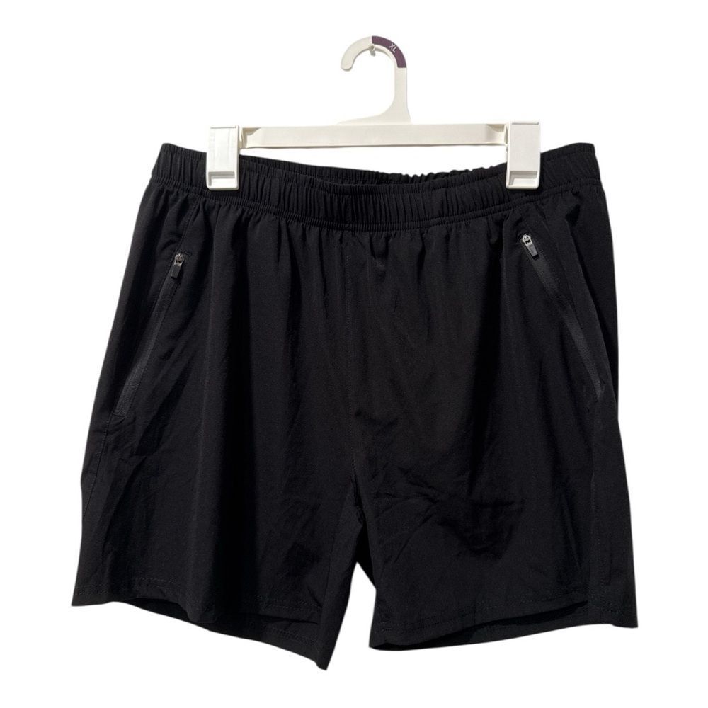 Gym Revolution Black Athletic Shorts with Elastic Waistband